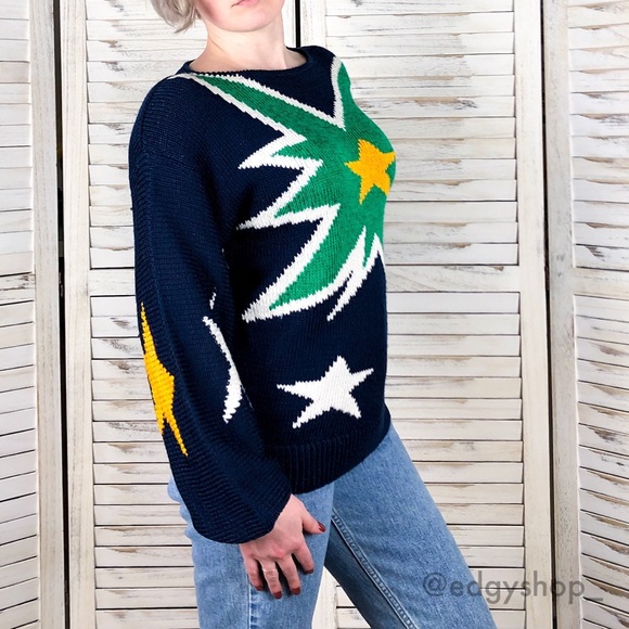 Vintage Sweaters - Alexandria | Vintage Starburst Ugly Sweater